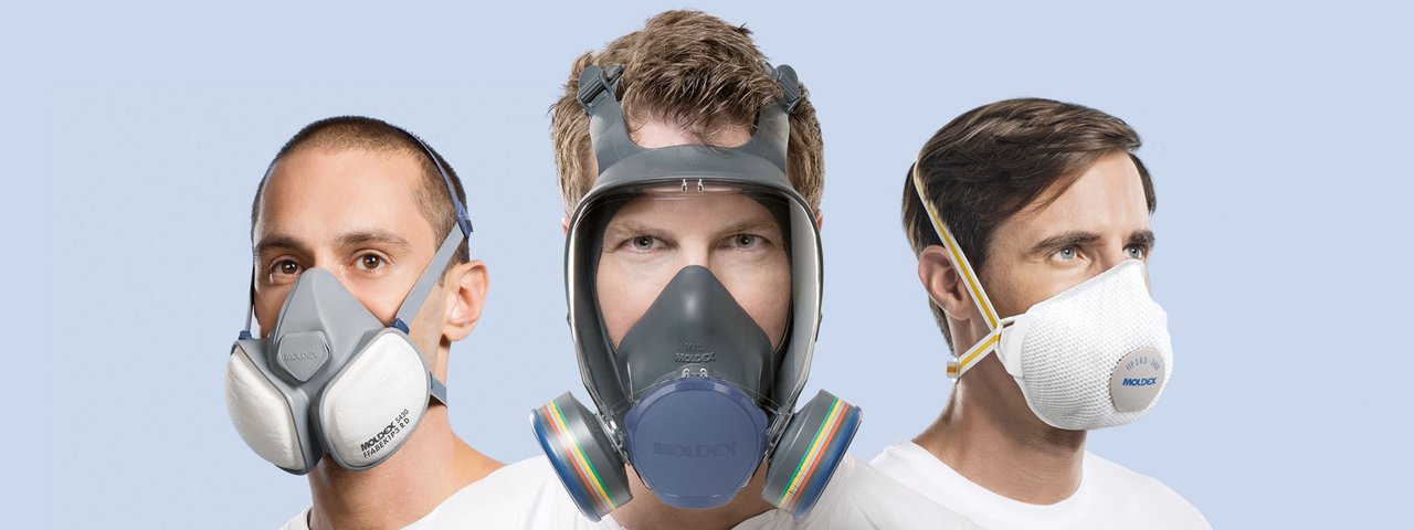 Mascarillas respiratorias para protección contra partículas, gases